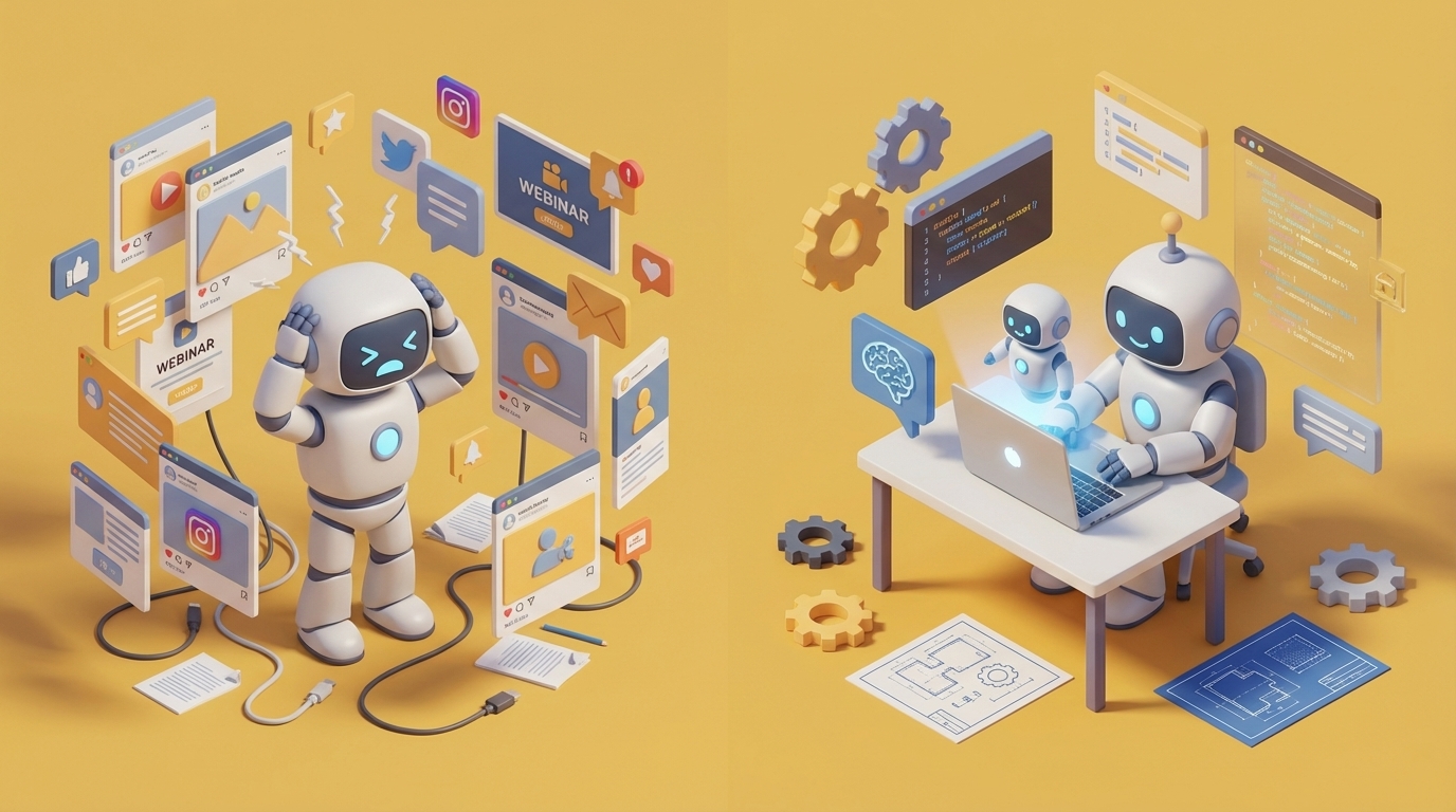 From AI overwhelm to actually building — a robot's journey